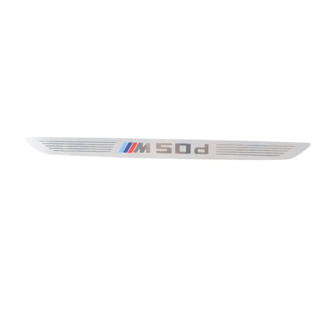 BMW X5 F15 M50d Front Rear Door Entrance Sill Panel Cover Trim Plate SET 7370423