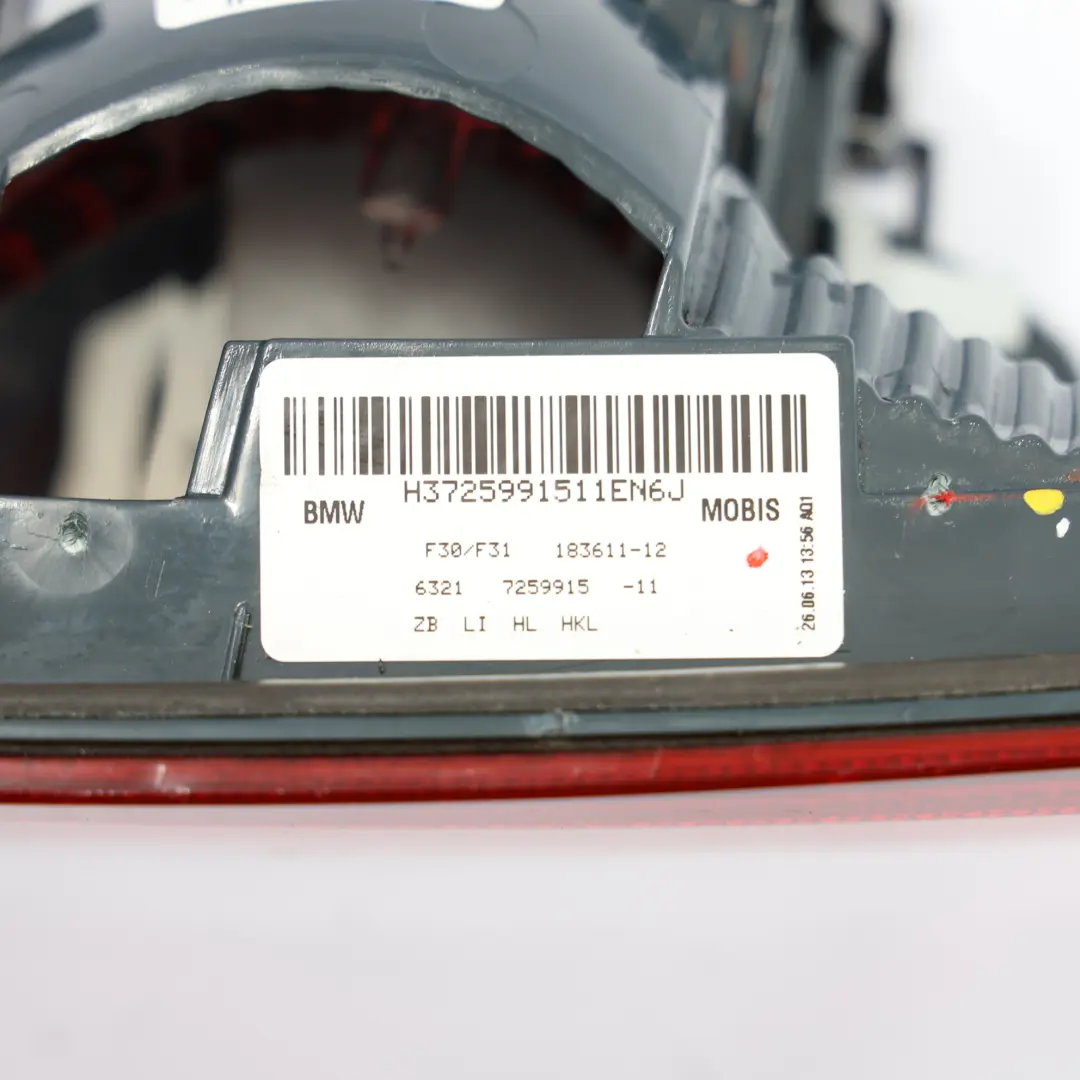 BMW F30 Fanale Posteriore Portellone Luce Posteriore Sinistra