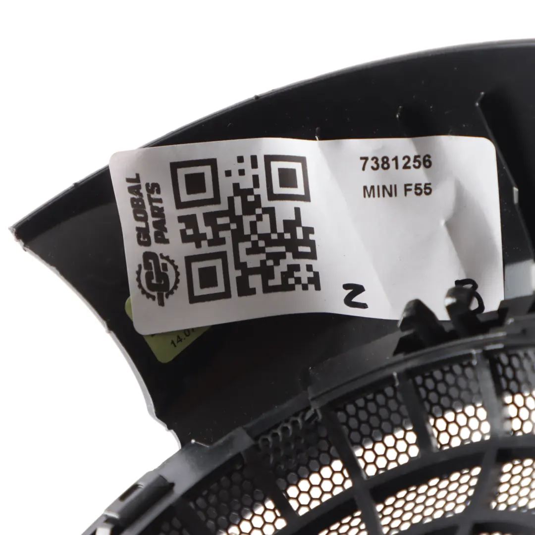 Mini Cooper One F55 Cover Trim Door Card Speaker Rear Right Black 7381256