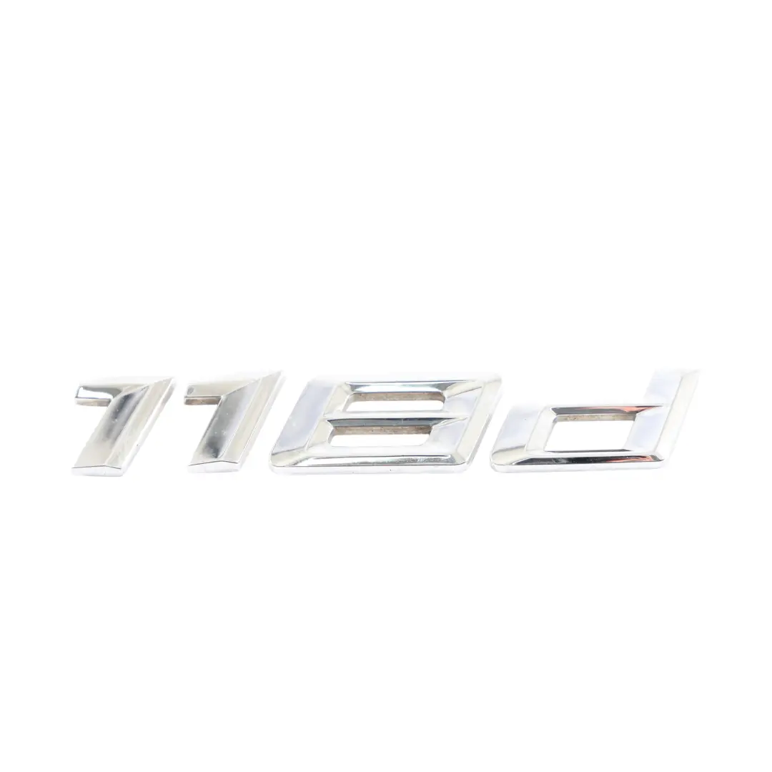 Emblema Baule Posteriore BMW F20 LCI Lettering Coperchio Bagagliaio 118D 7383785