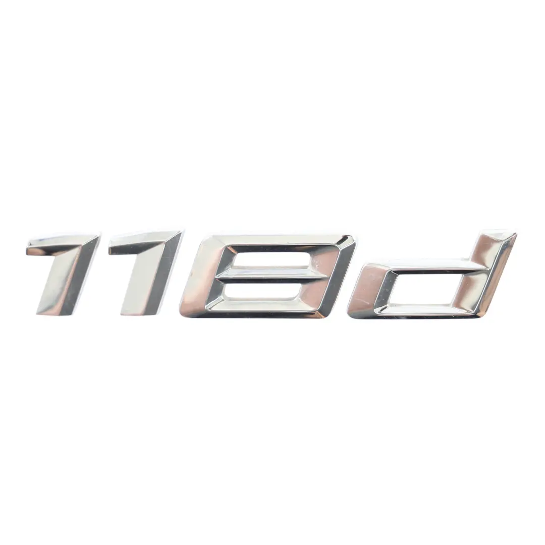 Emblema Baule Posteriore BMW F20 LCI Lettering Coperchio Bagagliaio 118D 7383785