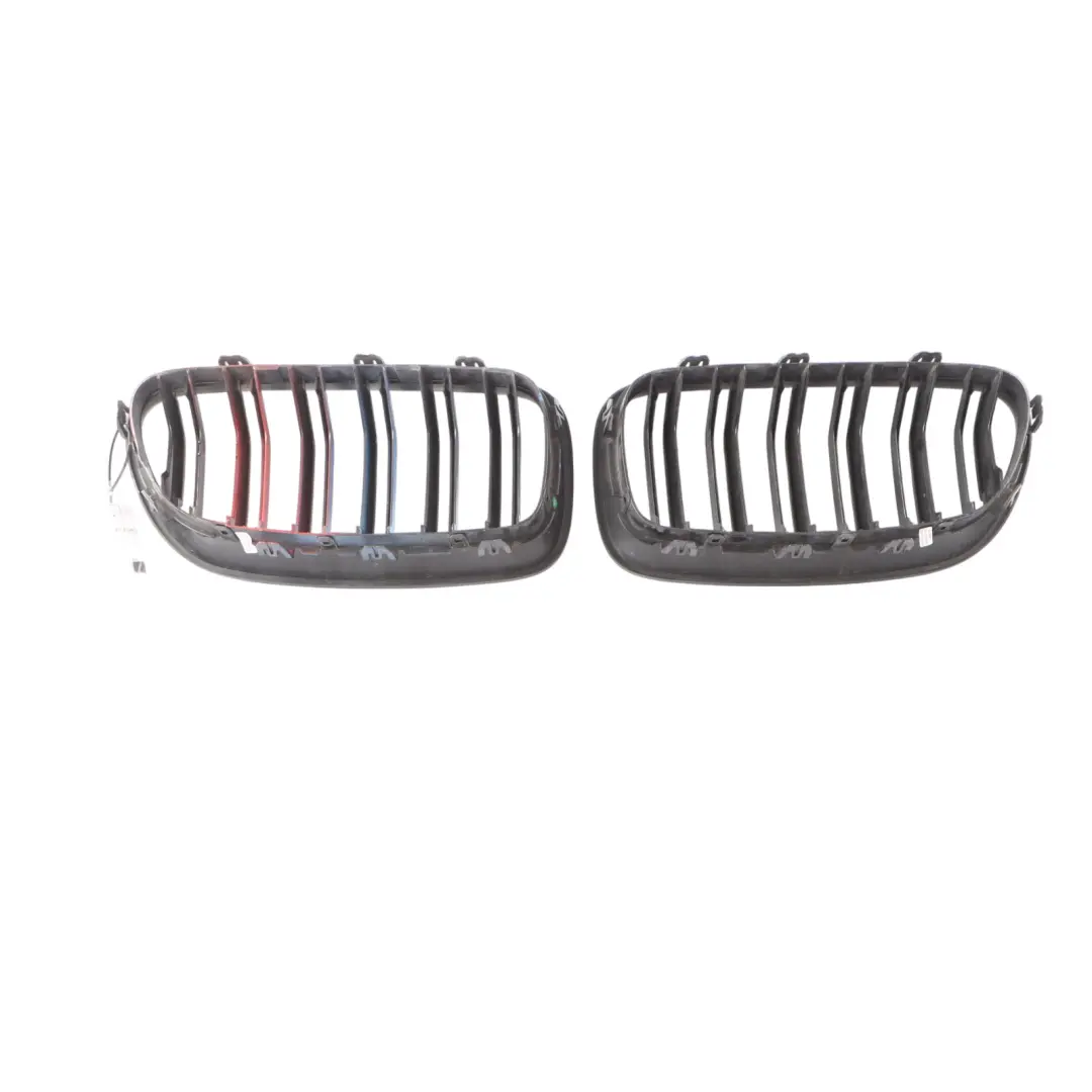 BMW F10 LCI Front Bumper Grille Frame Left Right N/O/S Chrome 7412323 7412324
