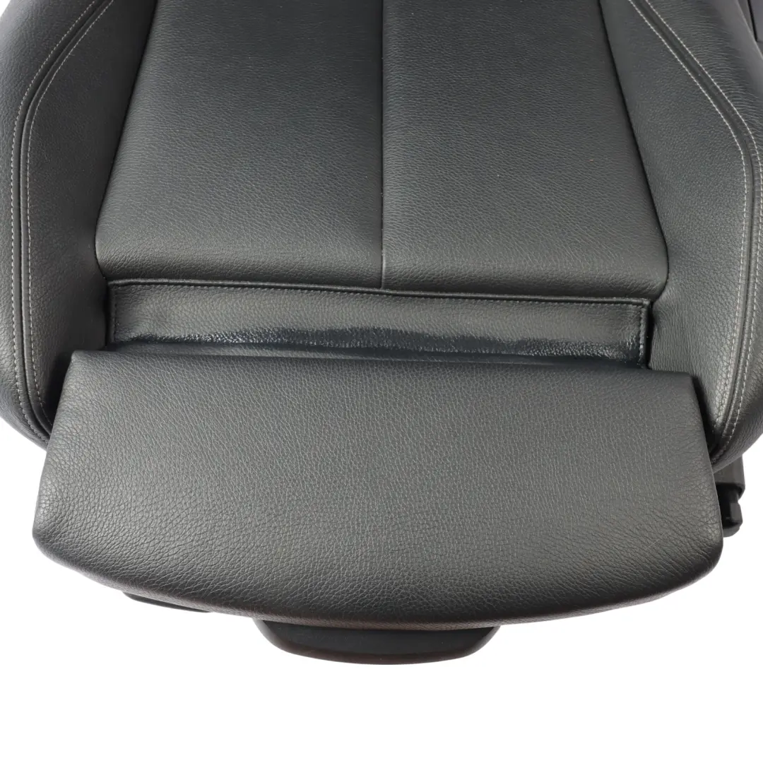 Front Sport Seat BMW F30 F31 LCI Left N/S Black Leather Oyster Dark Accent