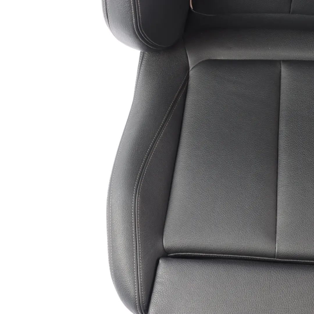 Front Sport Seat BMW F30 F31 LCI Left N/S Black Leather Oyster Dark Accent