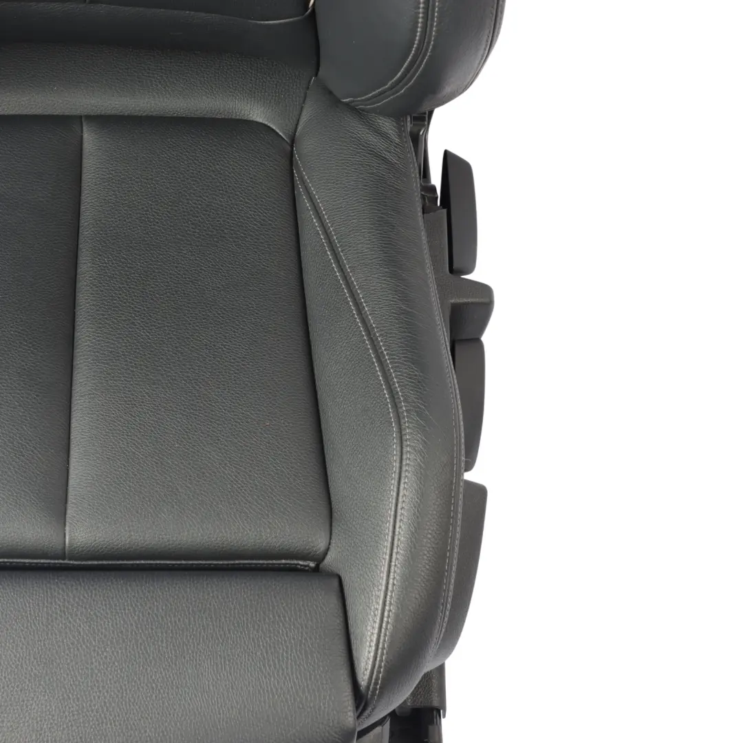 Front Sport Seat BMW F30 F31 LCI Left N/S Black Leather Oyster Dark Accent
