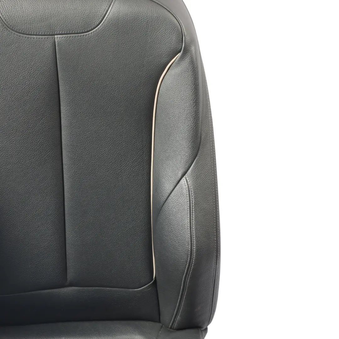 Front Sport Seat BMW F30 F31 LCI Right O/S Black Leather Oyster Dark Accent