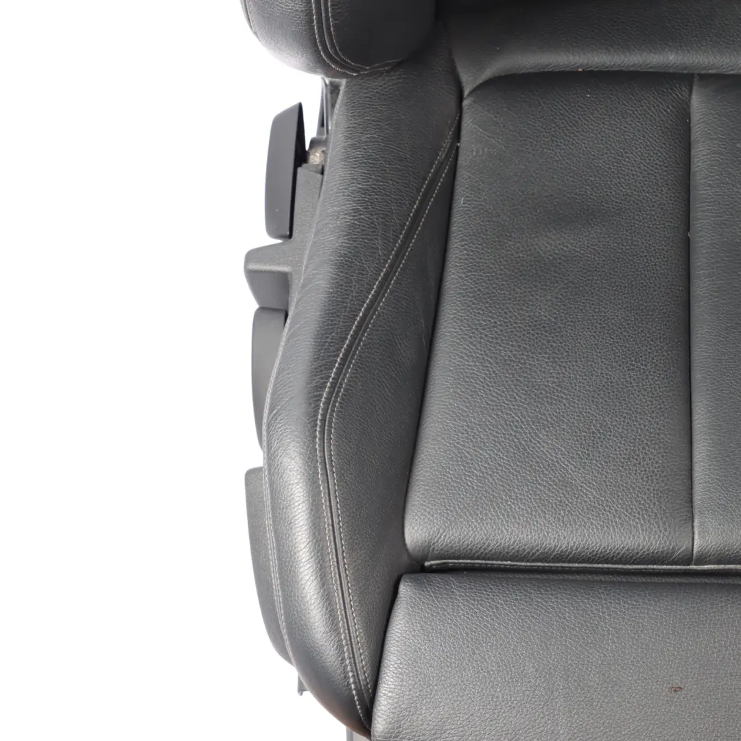 Front Sport Seat BMW F30 F31 LCI Right O/S Black Leather Oyster Dark Accent