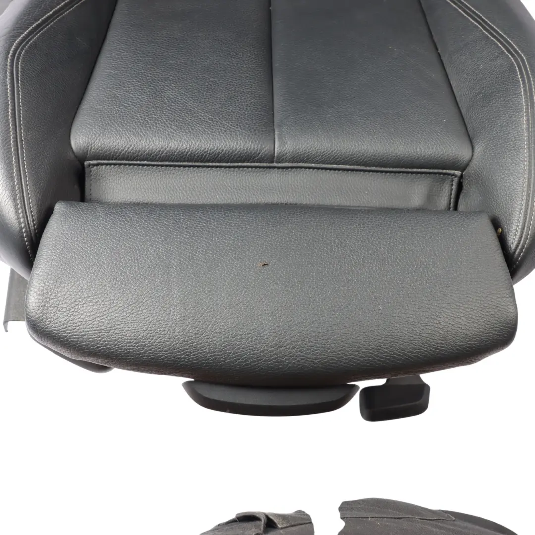 Front Sport Seat BMW F30 F31 LCI Right O/S Black Leather Oyster Dark Accent
