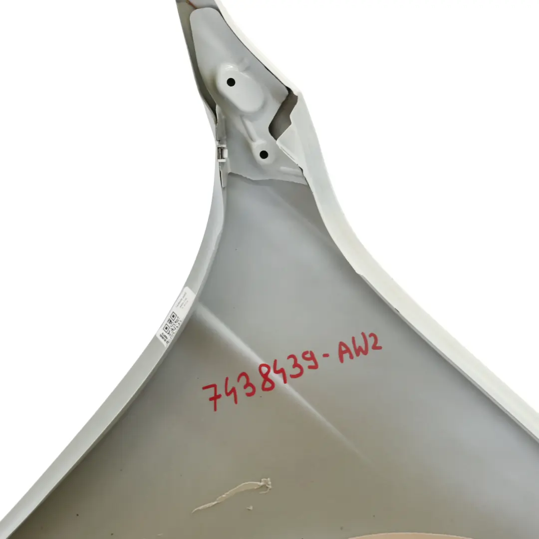 BMW F30 Side Wing Panel Fender F31 Front Left N/S Alpinweiss Alpine White - 300