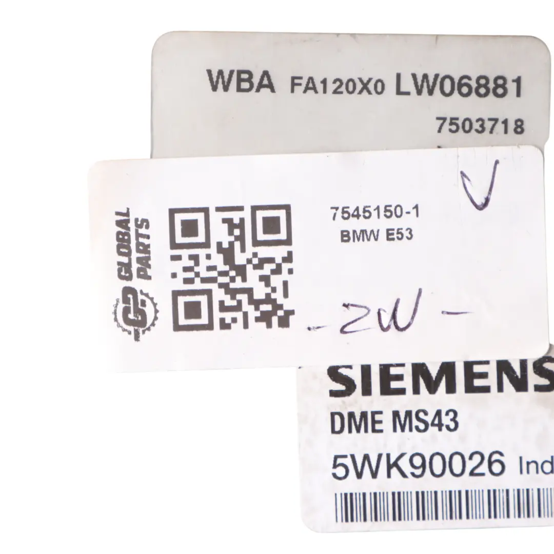 BMW X5 E53 3.0i M54 231HP ECU Engine Kit DME 7545150 Automatic