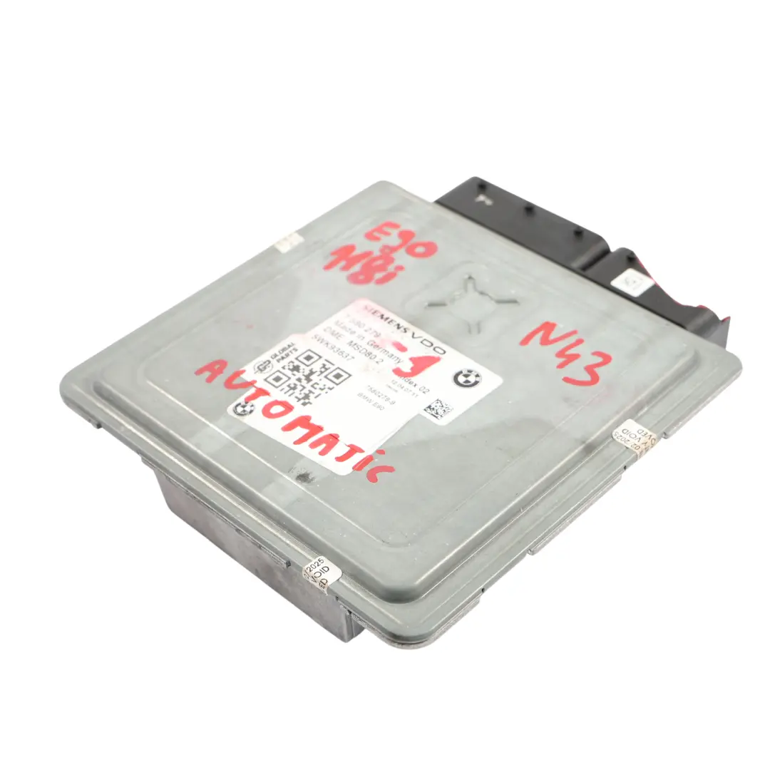 BMW E87 E90 118i 318i N43 Engine Control Unit Module ECU DME 7580279 Automatic