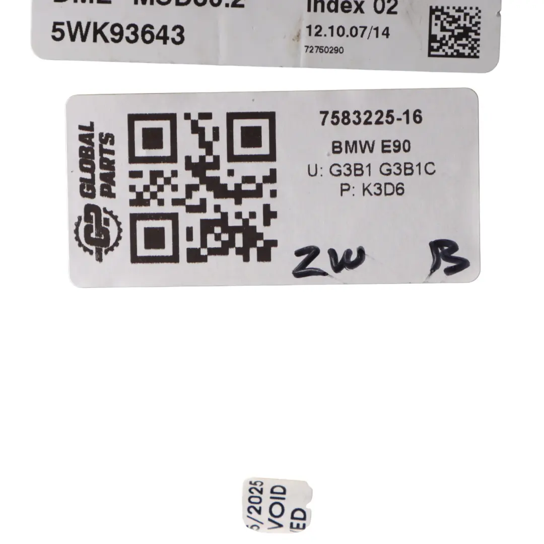 BMW 1 3 Series E81 E87 E90 E91 120i 320i N43 ECU Kit DME CAS3 Key 7583225 Manual