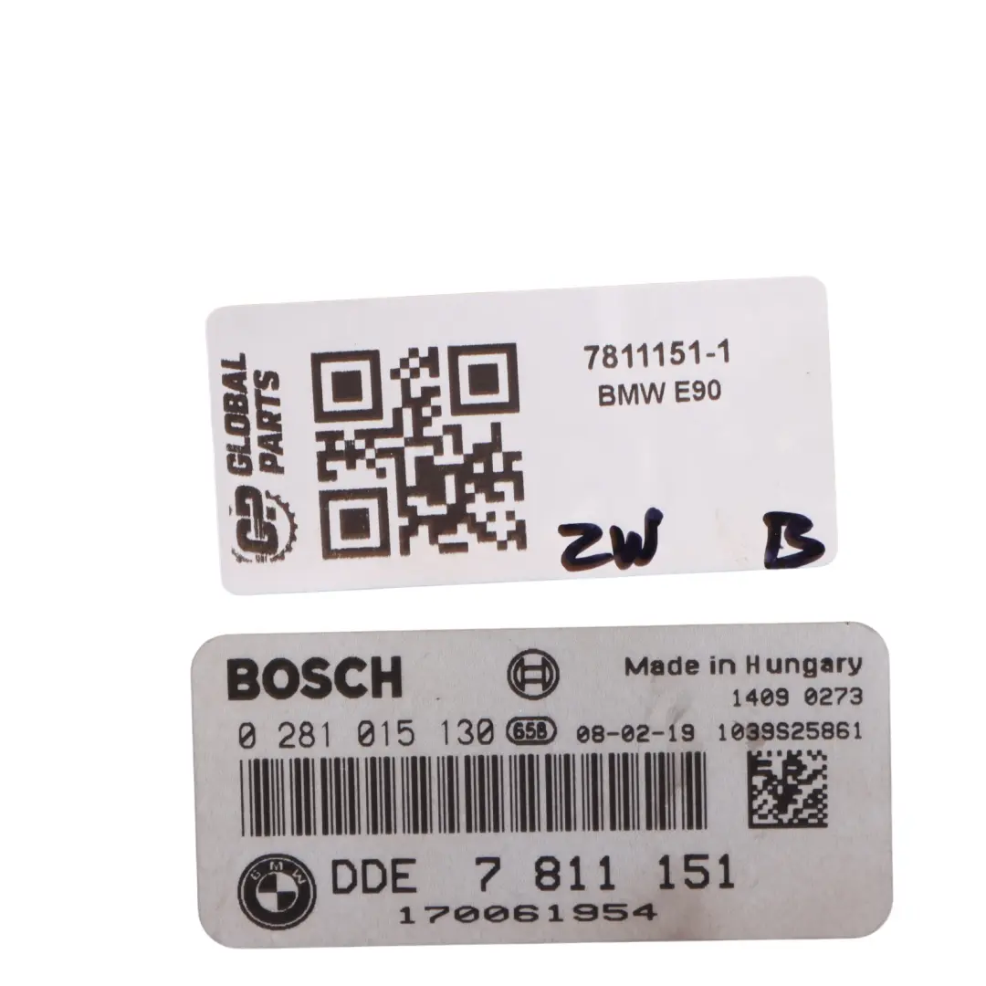 BMW E60 LCI E90 325d 525d M57N2 Basic DDE Control Unit ECU Kit 7811151 Automatic