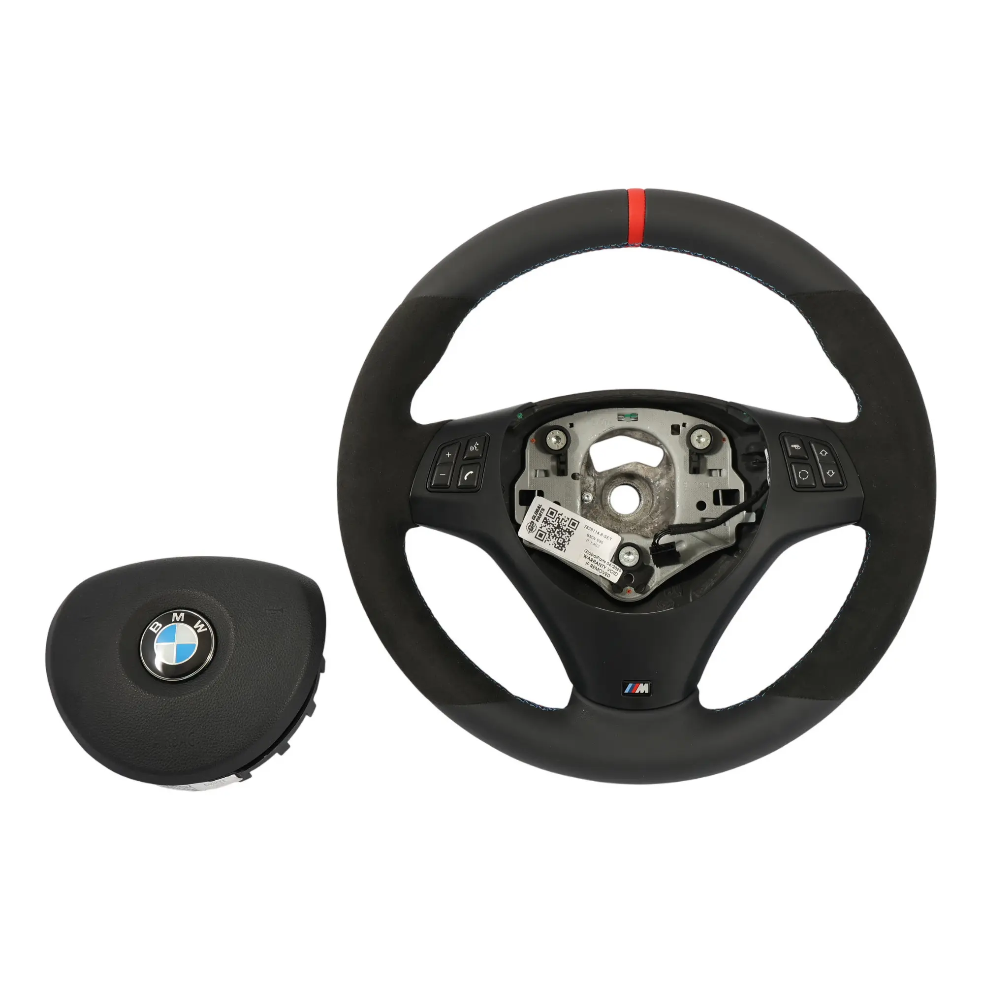 BMW E81 E82 E87 E88 E90 E91 E92 E93 NEUF Cuir / Alcantara M Sport Volant Airbag