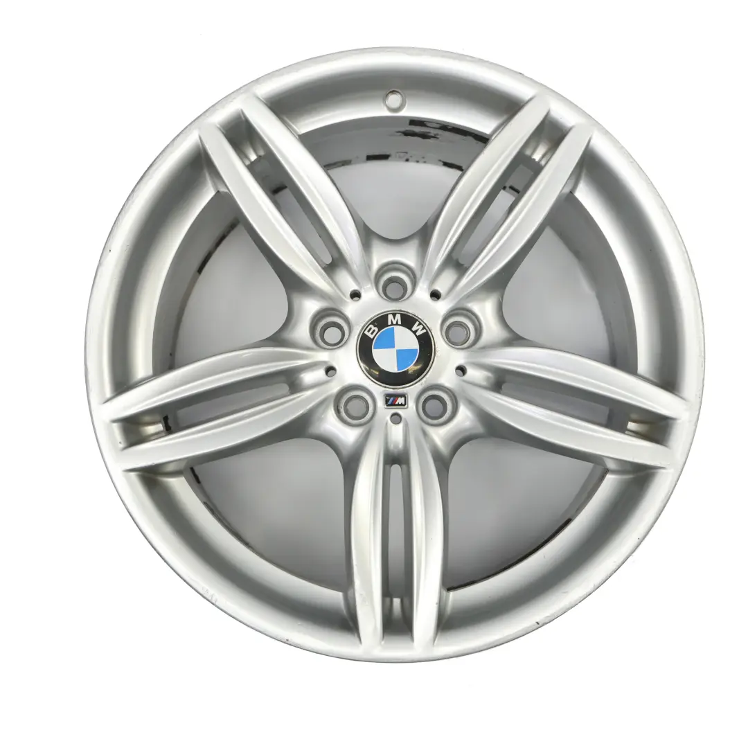 BMW F10 F12 Silver Rear Wheel Alloy Rim M Double Spoke 351 9J 19" ET:44 7842653