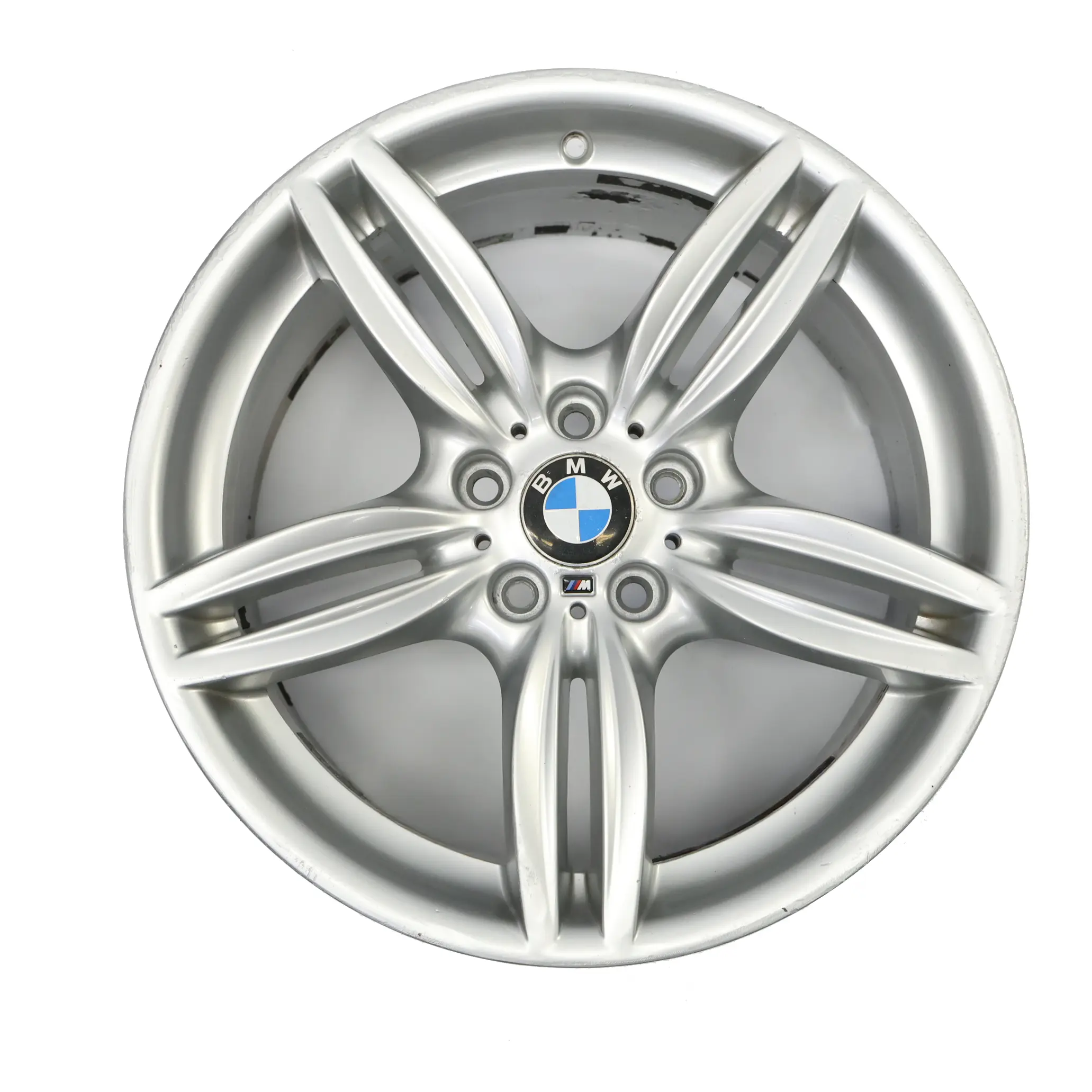 BMW F10 F12 Silver Rear Wheel Alloy Rim M Double Spoke 351 9J 19" ET:44 7842653