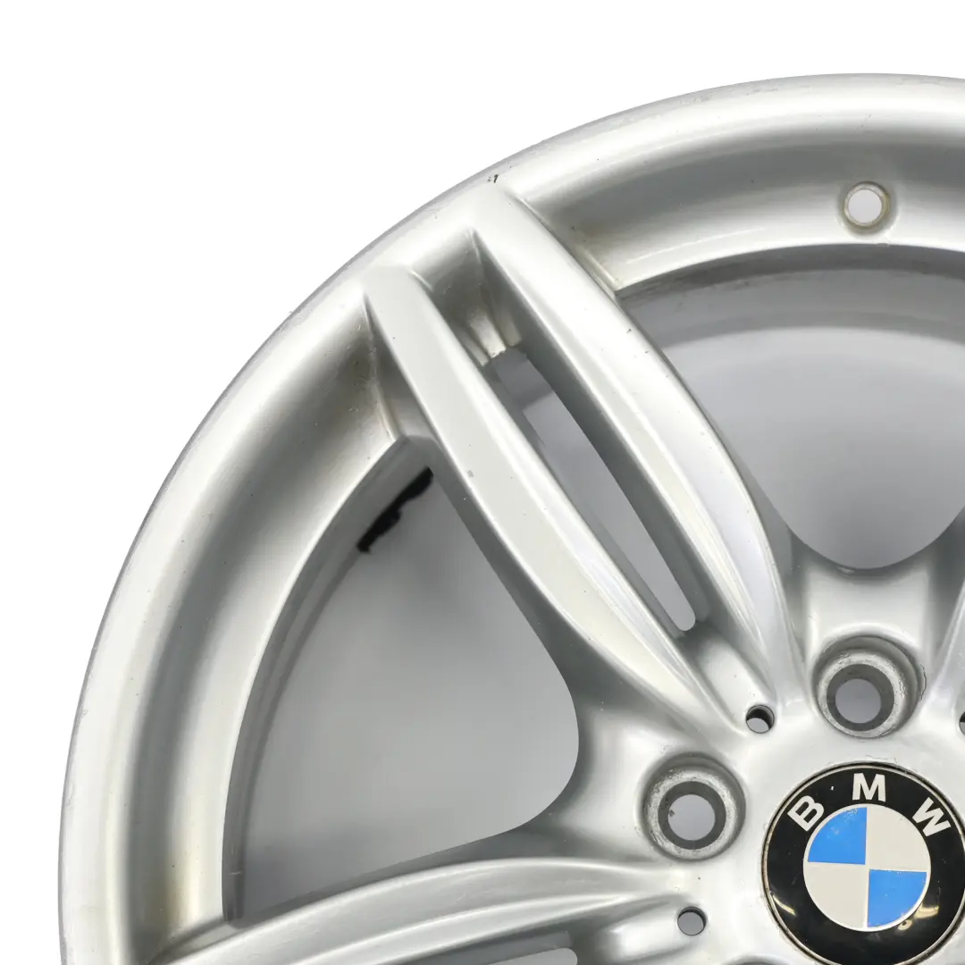 BMW F10 F12 Silver Rear Wheel Alloy Rim M Double Spoke 351 9J 19" ET:44 7842653