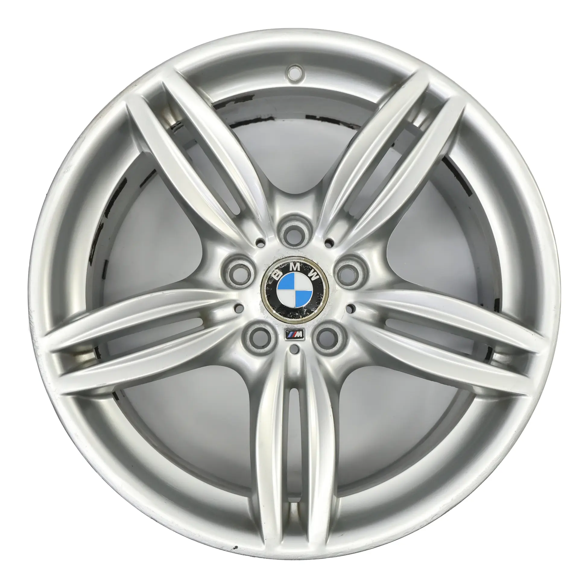 BMW F10 F12 Silver Rear Wheel Alloy Rim M Double Spoke 351 9J 19" ET:44 7842653