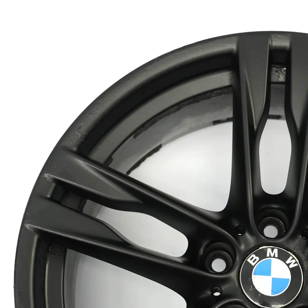 BMW F06 Schwarz Vorderrad Alufelge 20" ET:33 8.5J M Doppelspeiche 373 7843715