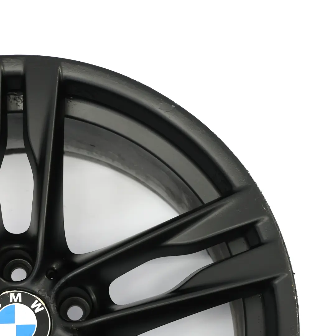 BMW F06 Schwarz Vorderrad Alufelge 20" ET:33 8.5J M Doppelspeiche 373 7843715