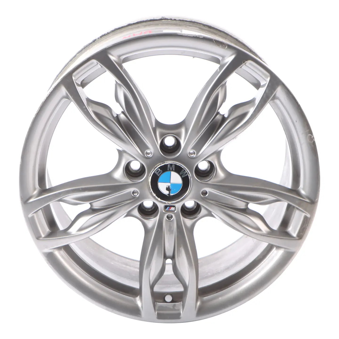 BMW F20 F21 F22 Silver Wheel Alloy Rim 18" ET:52 8J M Double Spoke 436 7845871