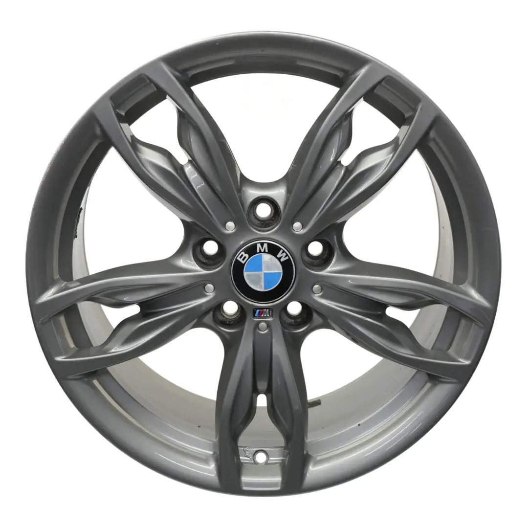 BMW F20 F21 F22 F23 Jante En Alliage Gris Fer 18" M Doubles Rayons 436 ET:52 8J