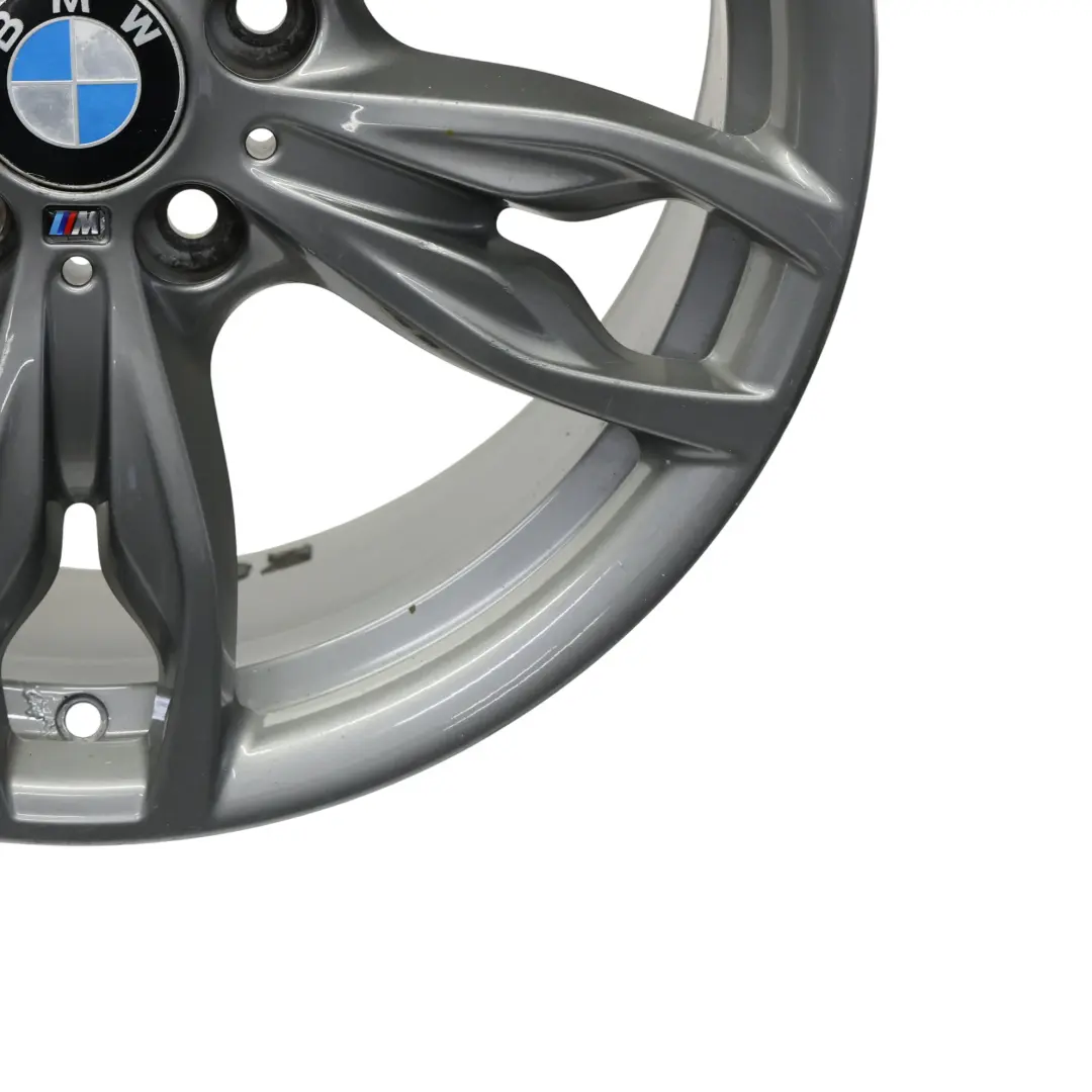 BMW F20 F21 F22 F23 Jante En Alliage Gris Fer 18" M Doubles Rayons 436 ET:52 8J