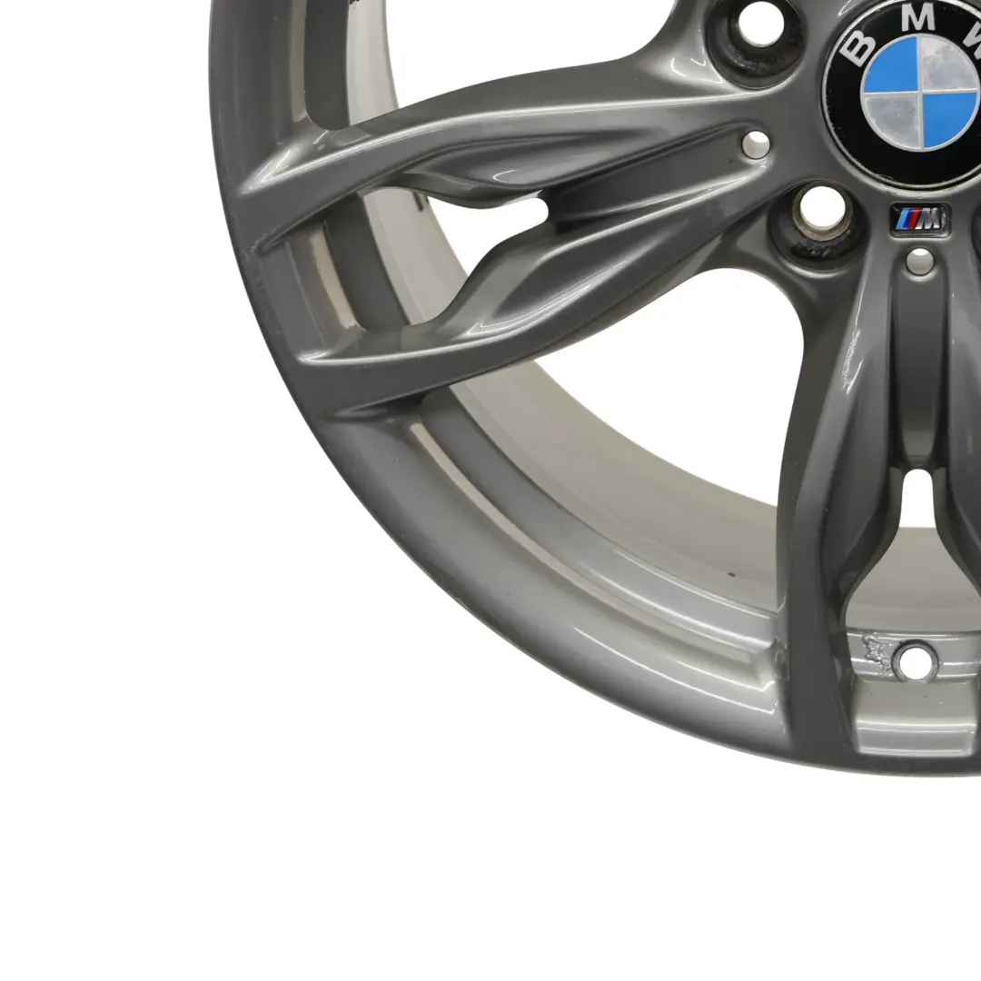 BMW F20 F21 F22 F23 Jante En Alliage Gris Fer 18" M Doubles Rayons 436 ET:52 8J