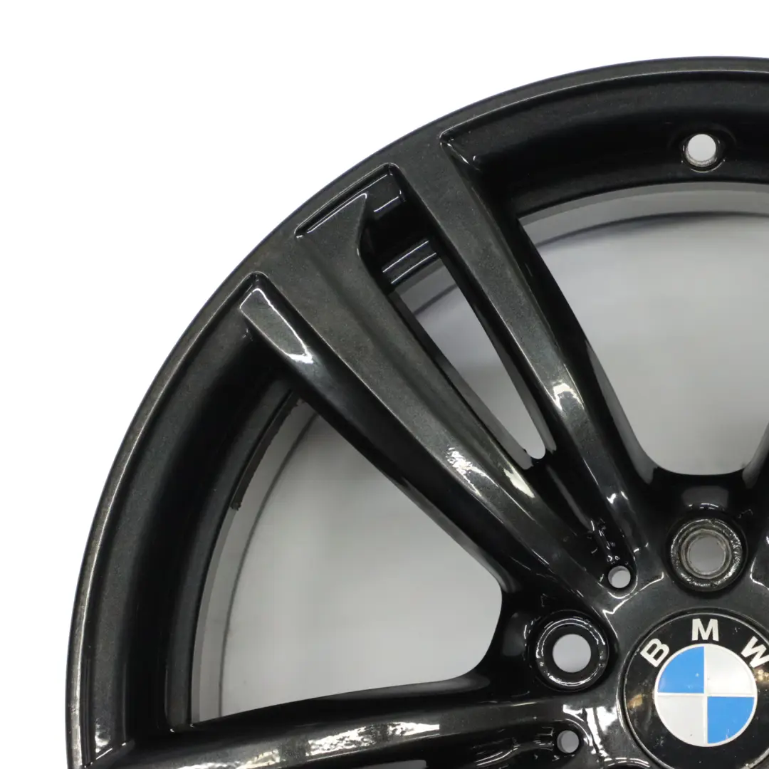 BMW F30 F31 F32 Rear Black Alloy Wheel Rim 19" 8,5J ET:47 M Styling 442 7846781