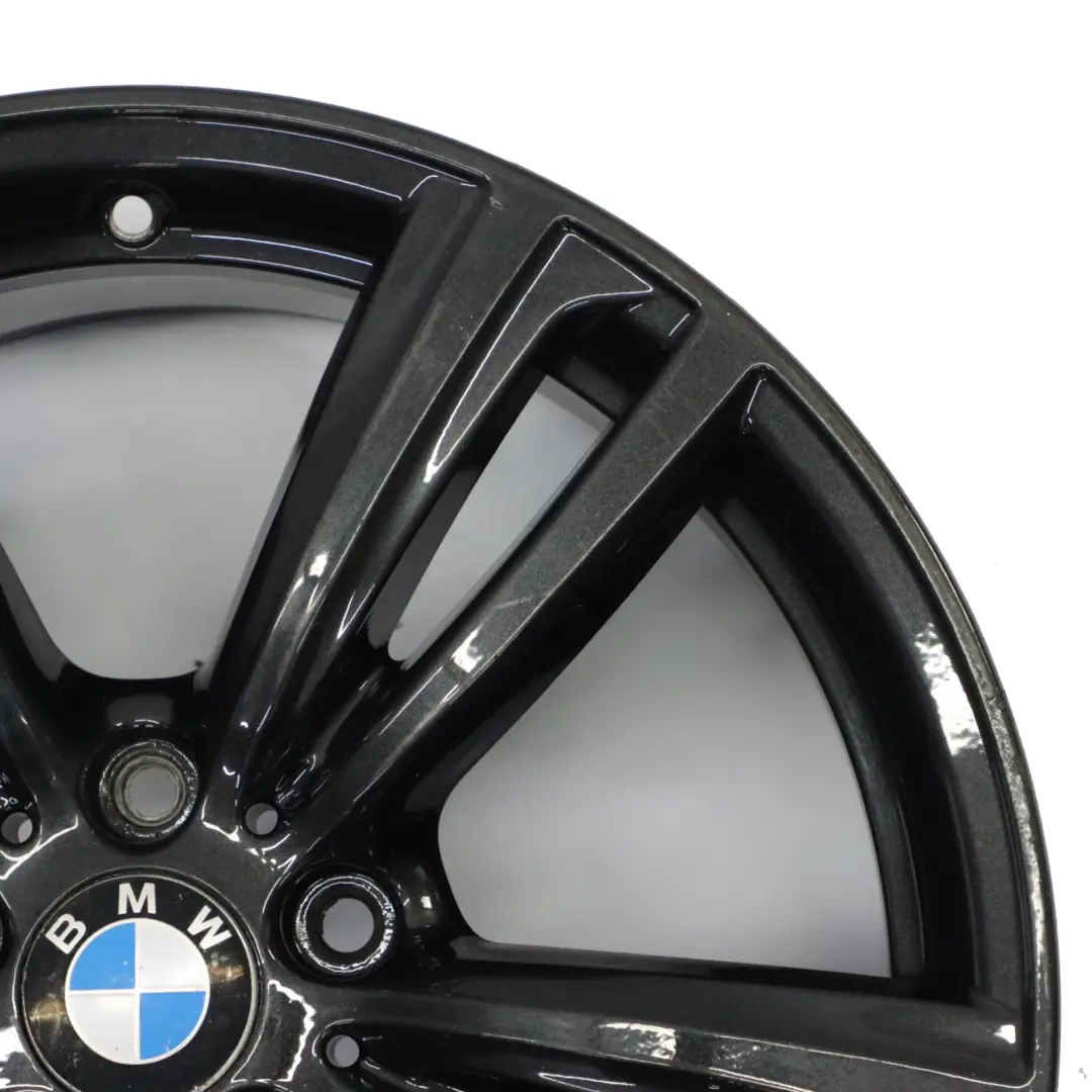 BMW F30 F31 F32 Rear Black Alloy Wheel Rim 19" 8,5J ET:47 M Styling 442 7846781