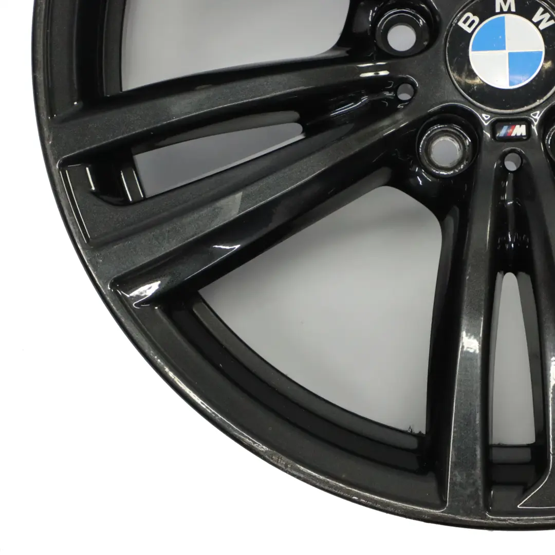 BMW F30 F31 F32 Rear Black Alloy Wheel Rim 19" 8,5J ET:47 M Styling 442 7846781