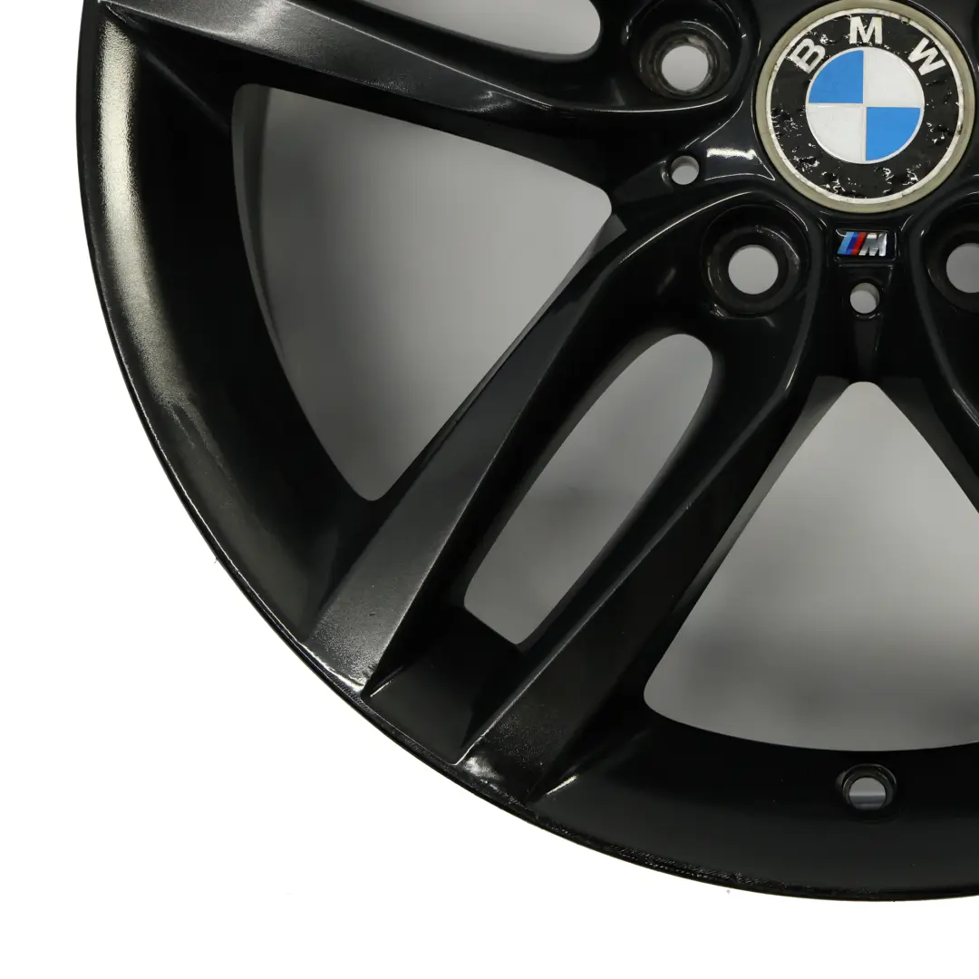BMW F20 F21 Cerchio posteriore lega nera 18" ET:52 8J M Doppie razze 461 7846785