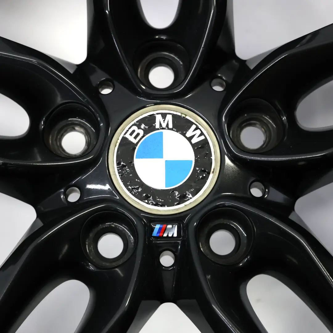 BMW F20 F21 Cerchio posteriore lega nera 18" ET:52 8J M Doppie razze 461 7846785