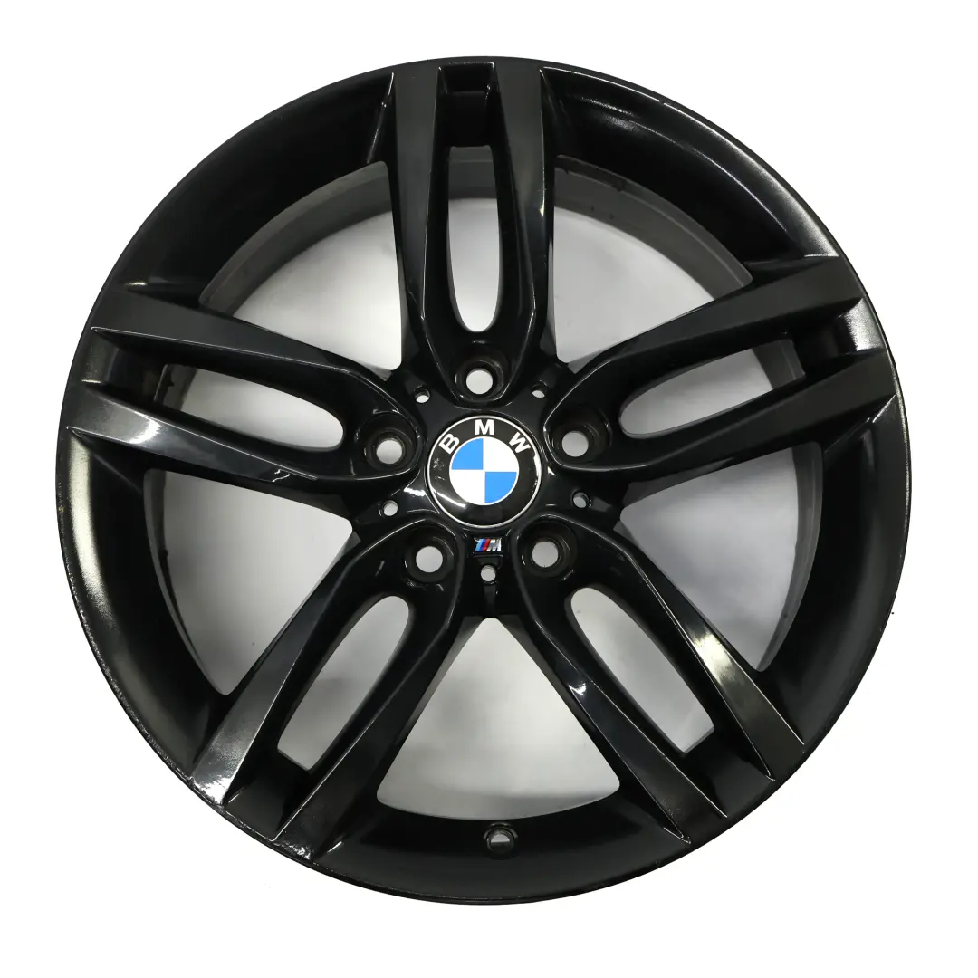 BMW F20 F21 Rear Black Alloy Wheel Rim 18" ET:52 8J M Double Spoke 461 7846785