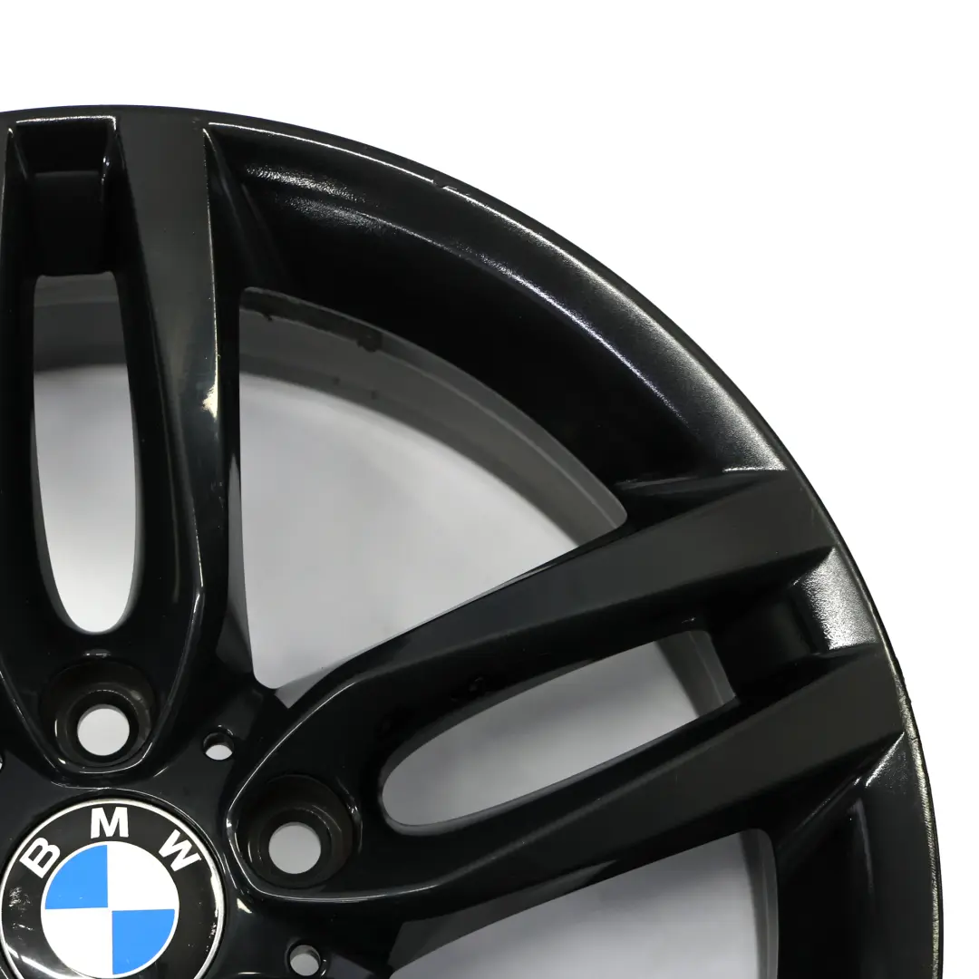 BMW F20 F21 Rear Black Alloy Wheel Rim 18" ET:52 8J M Double Spoke 461 7846785