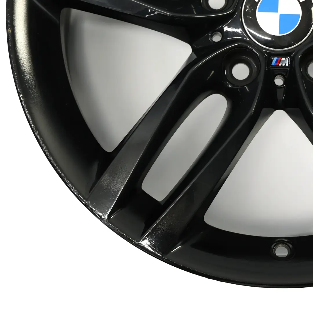 BMW F20 F21 Rear Black Alloy Wheel Rim 18" ET:52 8J M Double Spoke 461 7846785