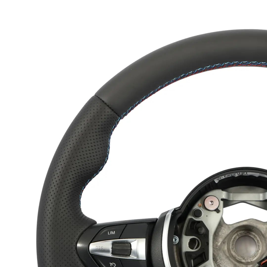 BMW F06 F07 F10 F11 LCI F12 F13 NEU Schwarzes Leder M Sport Lenkrad