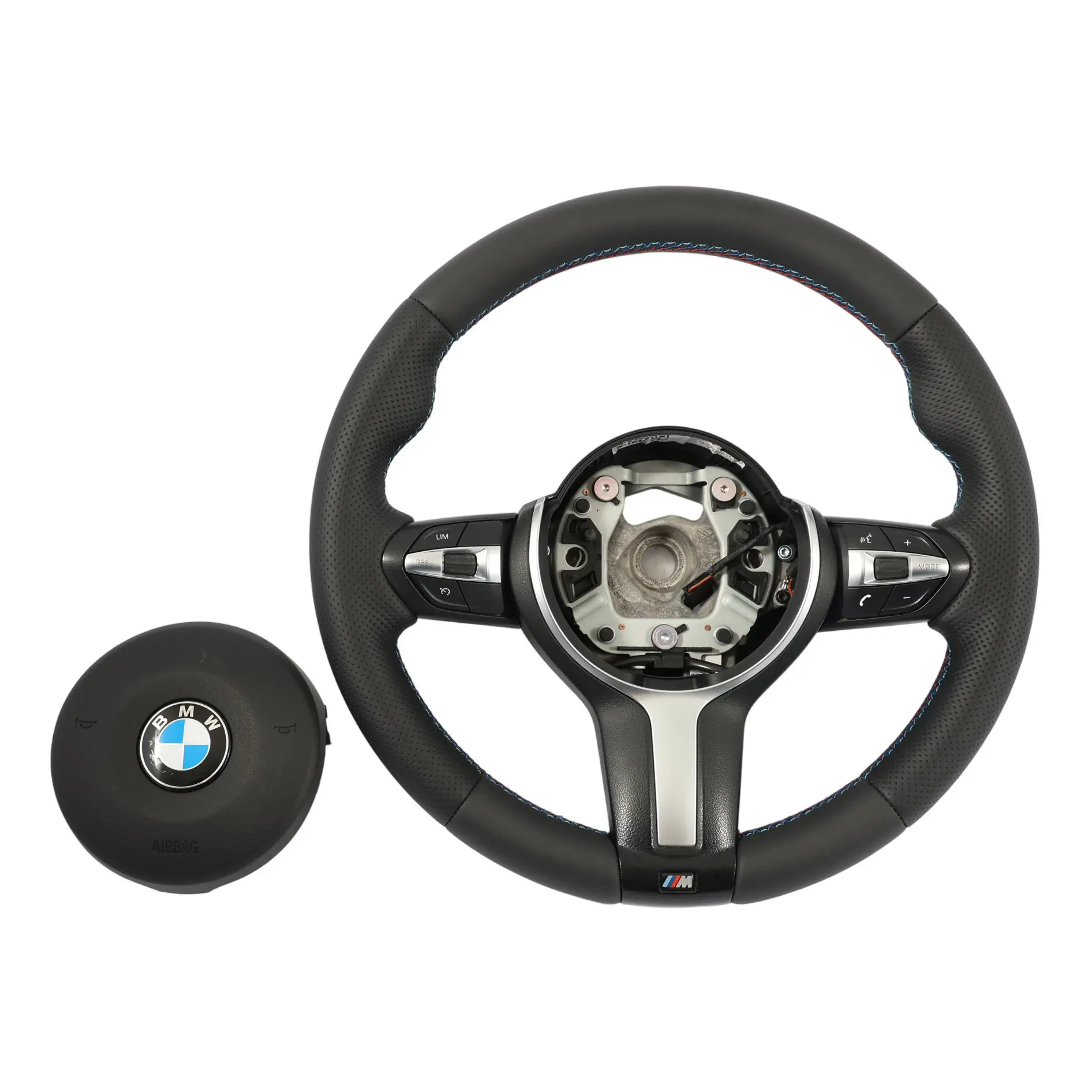 BMW F06 F07 F10 F11 LCI F12 F13 NEW Black Leather M Sport Steering Wheel
