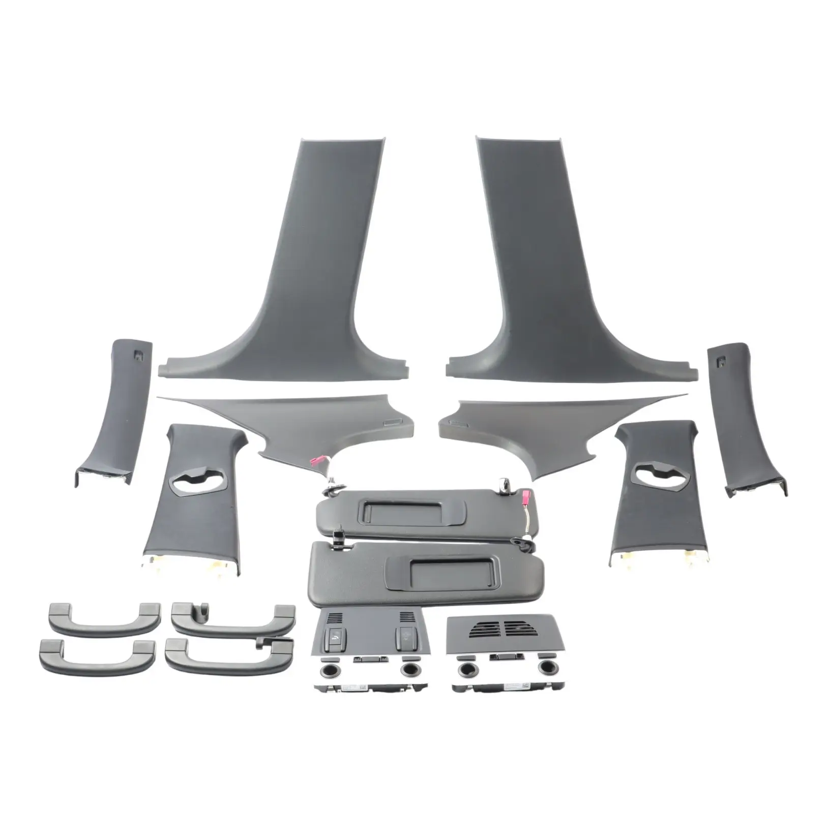 BMW E90 M Sport Black Headlining Pillars Handles Sun Visors Covers