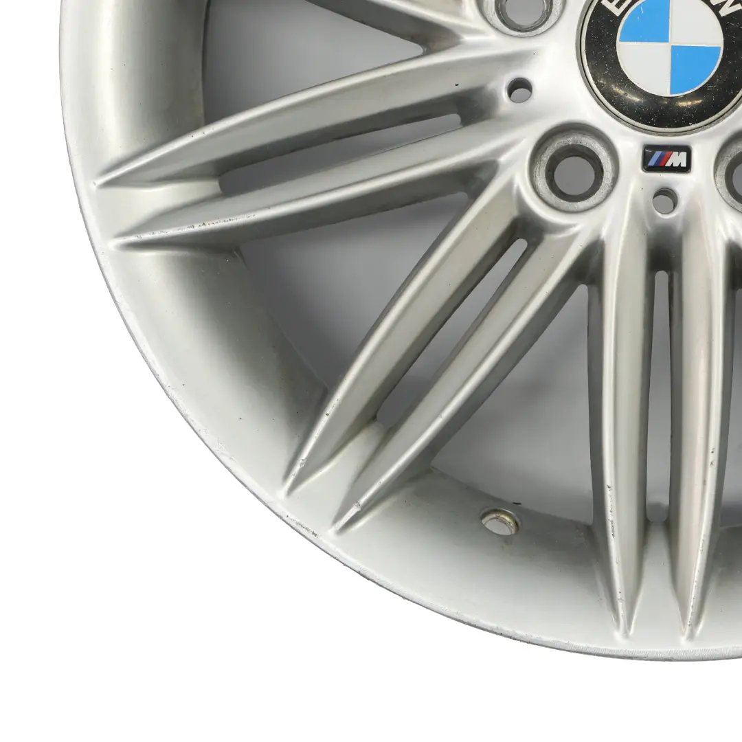 BMW E81 E82 E87 E88 Silver Wheel Alloy Rim 17" 7J ET:47 M Double Spoke 207