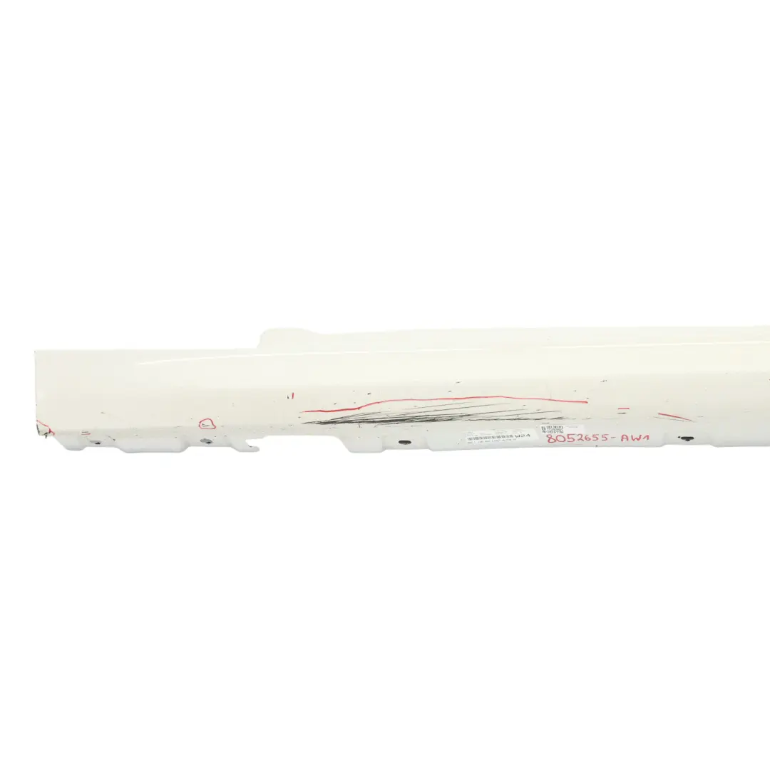 BMW F06 Side Skirt M Sport Sill Panel Left N/S Alpinweiss Alpine White - 300