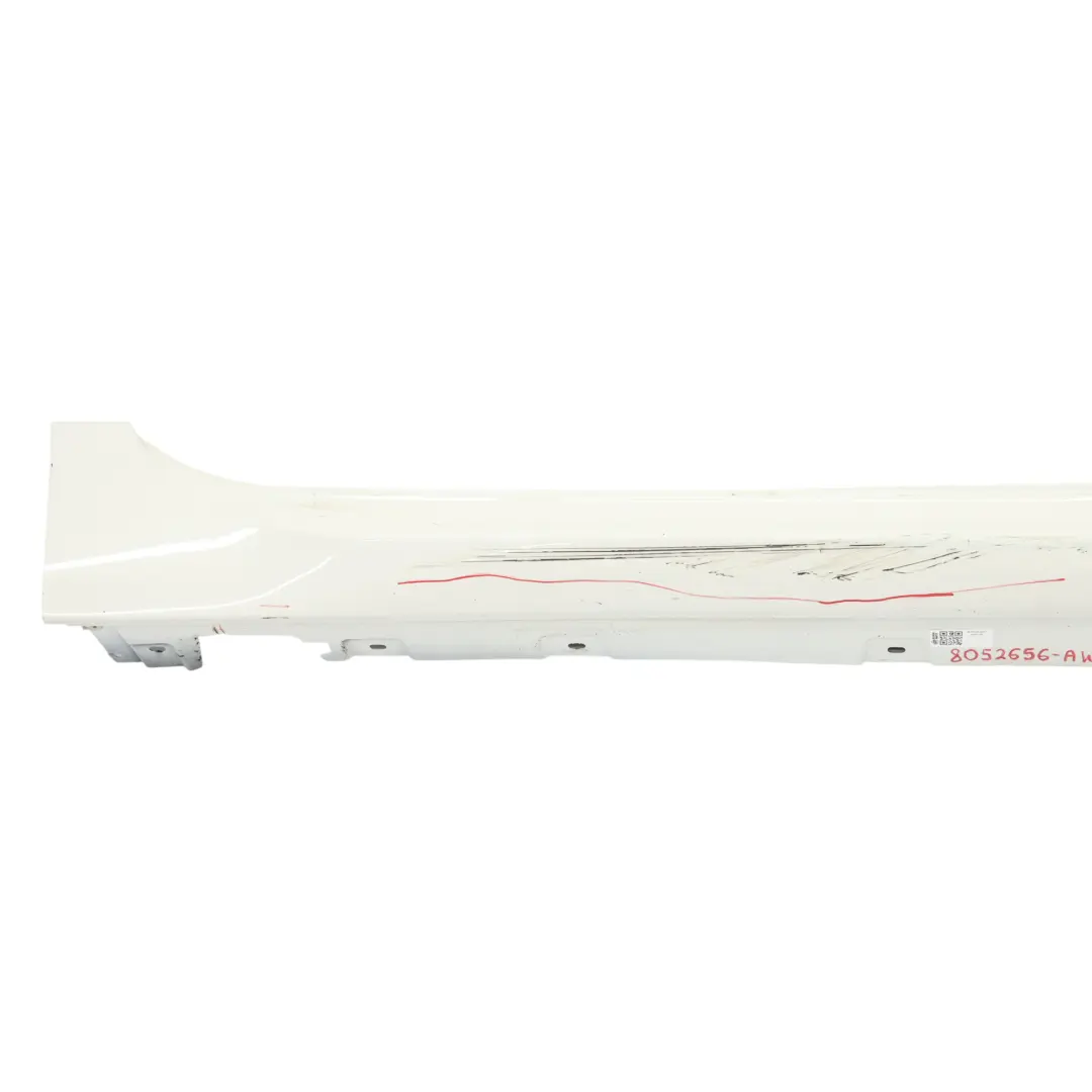 BMW F06 Side Skirt M Sport Sill Panel Right O/S Alpinweiss Alpine White - 300
