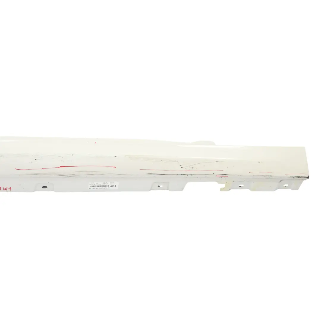 BMW F06 Side Skirt M Sport Sill Panel Right O/S Alpinweiss Alpine White - 300