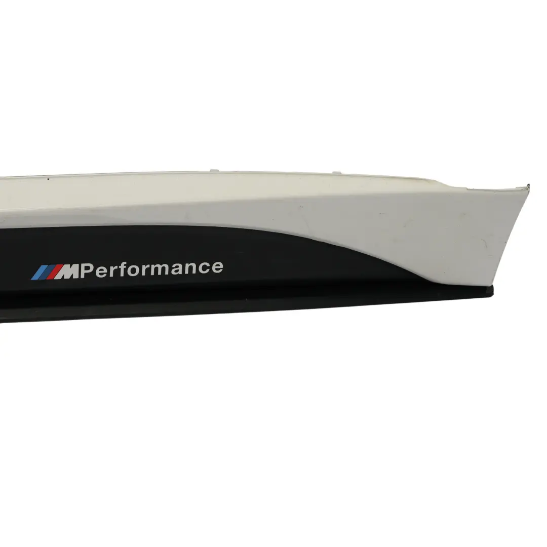 BMW F30 F31 M Sport Faldón Lateral Izquierdo Alpinweiss 3 Blanco - 300