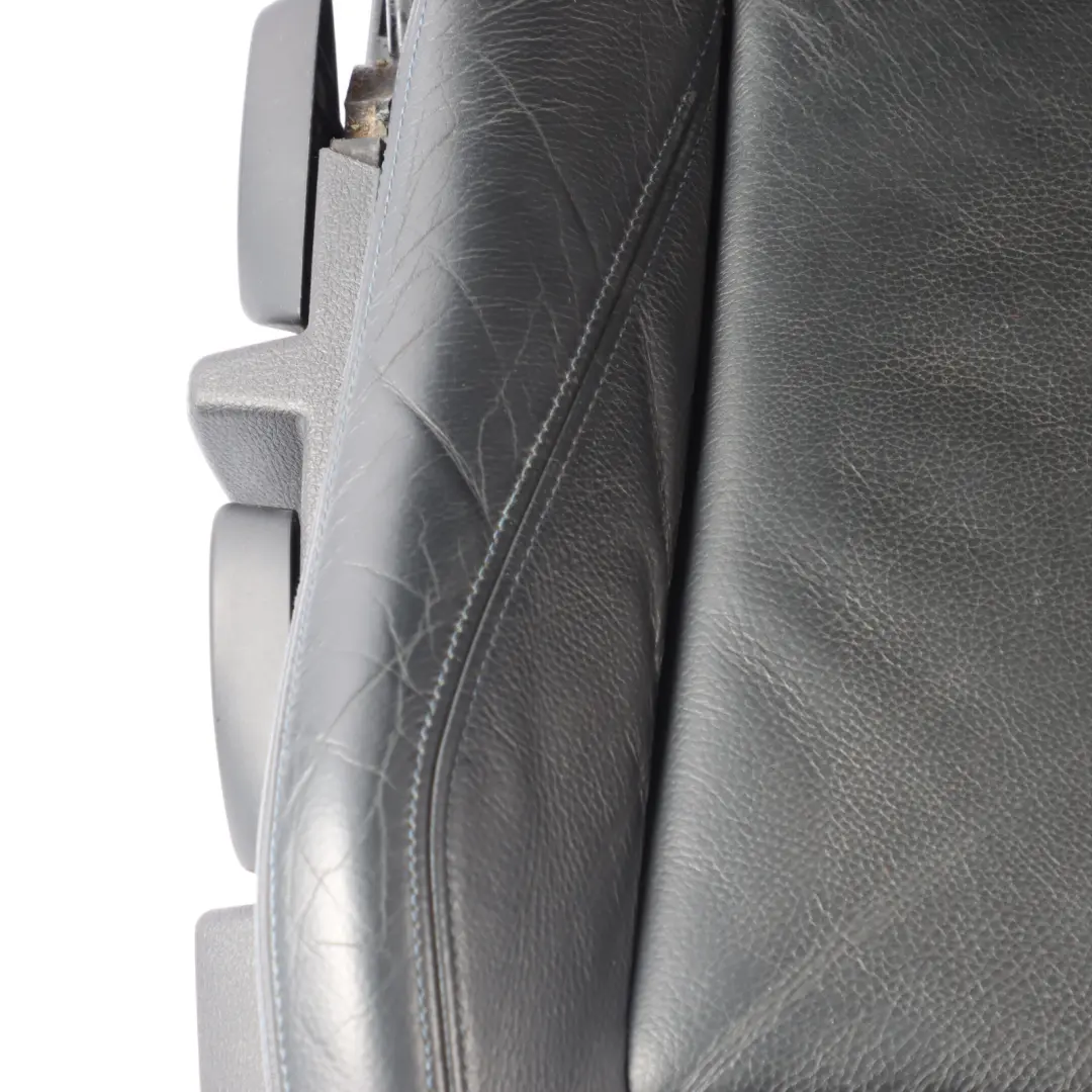 BMW F30 F31 LCI M Sport Seat Front Right O/S Heated Black Leather Contrast Blue
