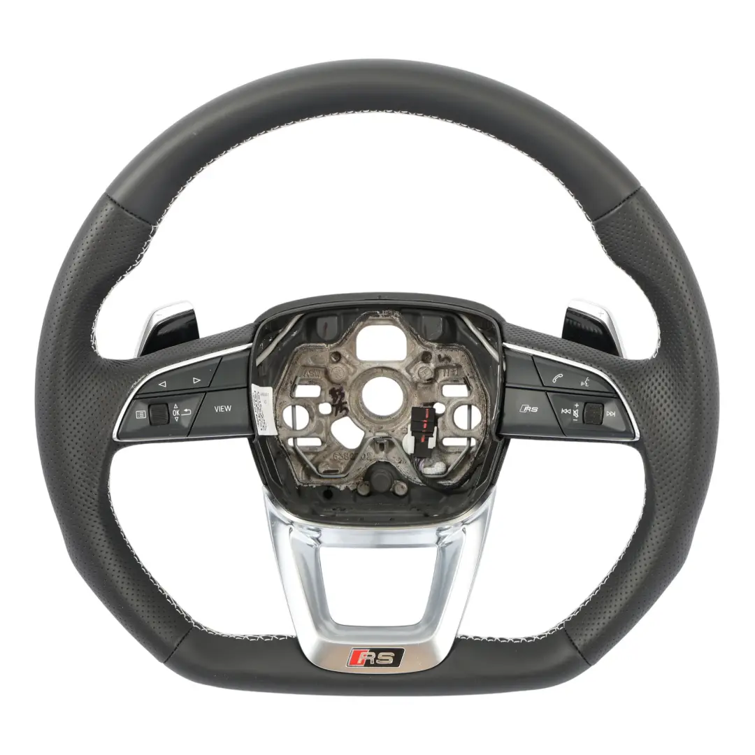 Steering Wheel Audi Q3 SQ3 RSQ3 NEW Black Leather Flat Bottom Paddle Shift