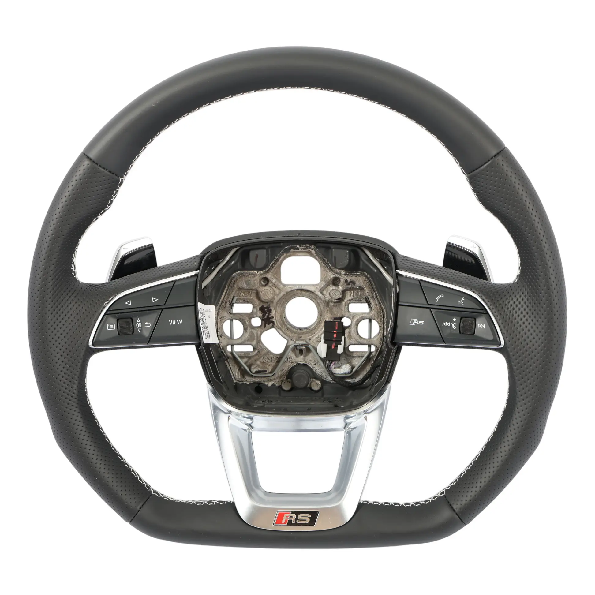 Steering Wheel Audi Q3 SQ3 RSQ3 NEW Black Leather Flat Bottom Paddle Shift