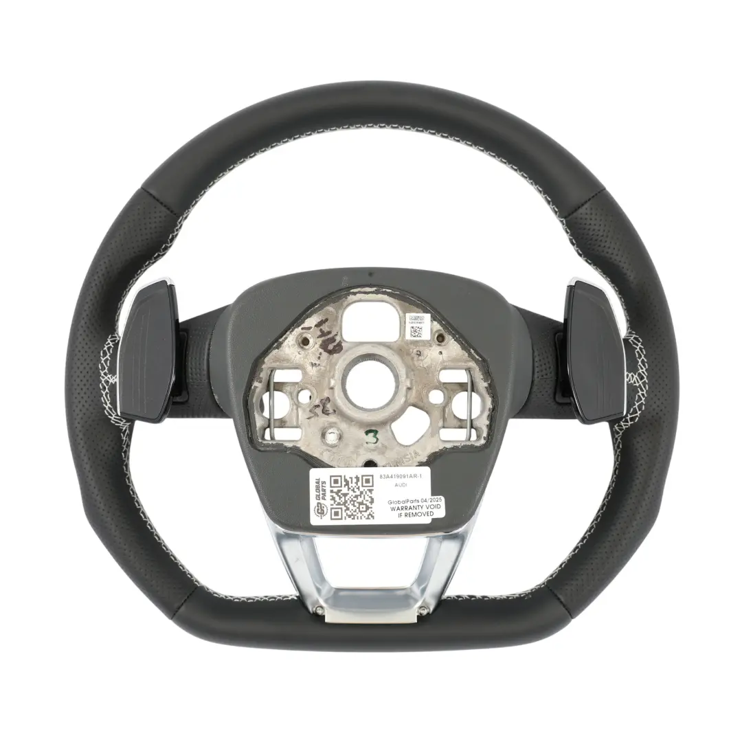 Steering Wheel Audi Q3 SQ3 RSQ3 NEW Black Leather Flat Bottom Paddle Shift