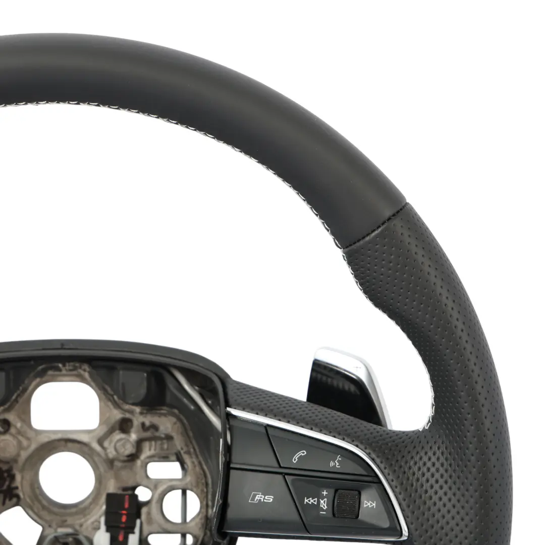 Steering Wheel Audi Q3 SQ3 RSQ3 NEW Black Leather Flat Bottom Paddle Shift