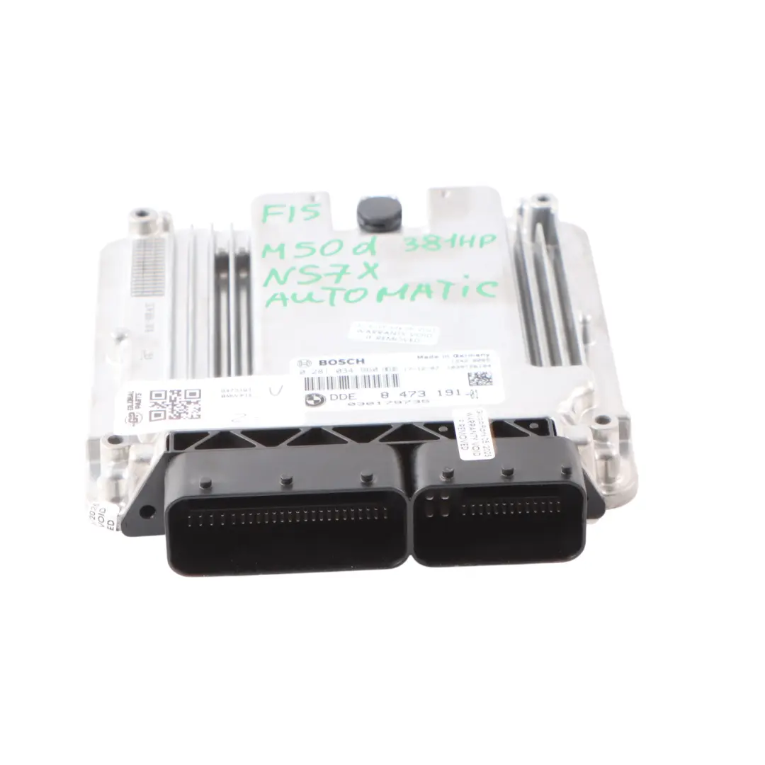 BMW X5 F15 M50d N57X 381HP Engine Control Unit ECU DDE 8473191 Automatic